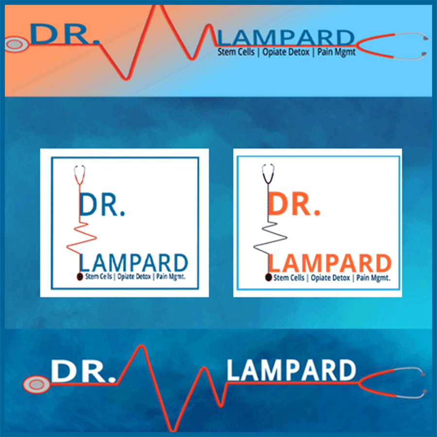 Dr Lampards logo types and different variations for light and dark applications.